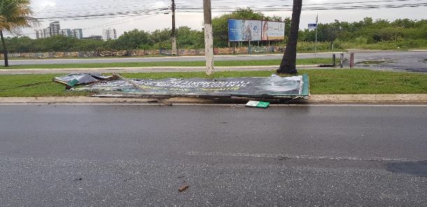Defesa Civil mantém alerta devido ventos fortes em Aracaju