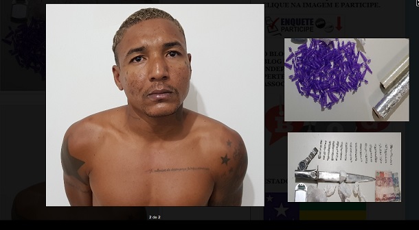 PM de Sergipe prende em flagrante na cidade de Capela ex-presidiário vendendo drogas em casa