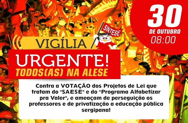 Professores farão vigília na Assembleia Legislativa nesta quarta, dia 30