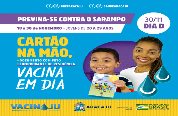 Segundo Dia D da Campanha contra o Sarampo será no sábado, 30