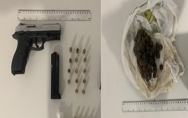 Polícia apreende armas, munições e drogas no bairro Coroa do Meio