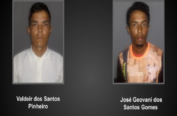 Polícia prende dupla acusada de roubar na zona rural de Brejo Grande