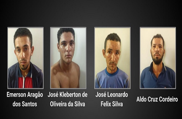 Polícia prende 4 acusados de furto em escola em Canindé do São Francisco