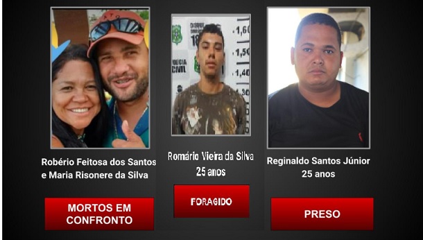 Casal morre ao trocar tiros com  os policiais COPE