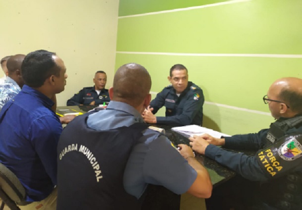 Segurança dos eventos carnavalescos de Nossa Senhora do Socorro é discutida pela GMS e 5º Batalhão