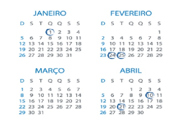 2020 terá 11 feriados nacionais em dias de semana