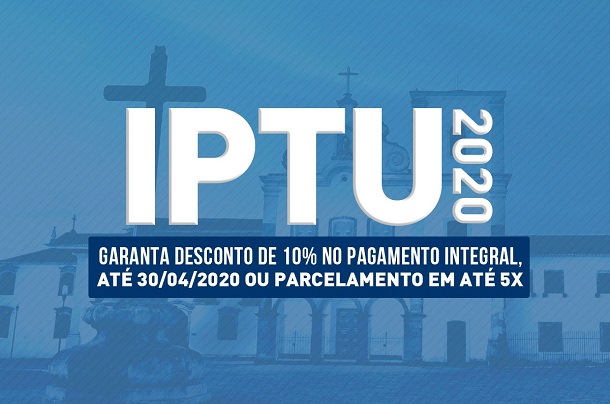 Contribuintes de São Cristóvão poderão pagar cota única no IPTU com desconto