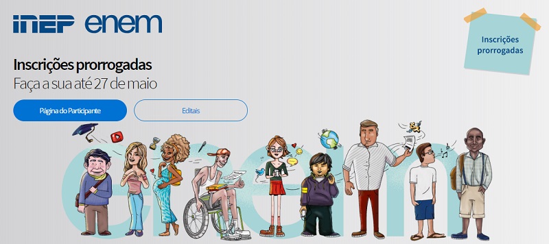 Prorrogadas as inscrições do ENEM 2020