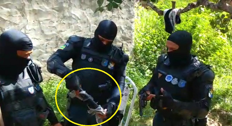 GETAM prendem homens com submetralhadora e dorogas