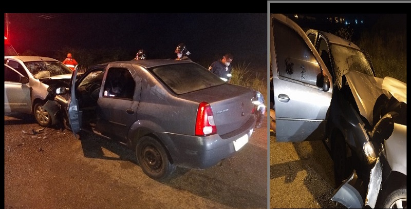 Colisão entre veículos na Rodovia da Indústria deixa saldo de adultos e crianças feridas