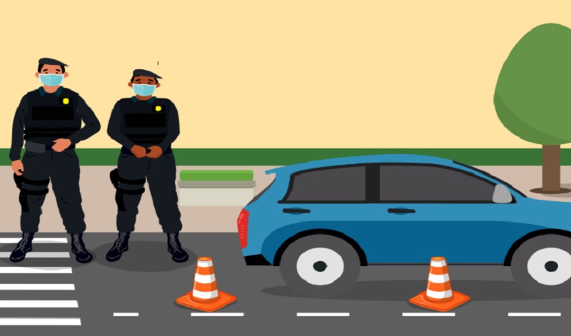 Barreiras são montadas em Sergipe para combater o COVID-19