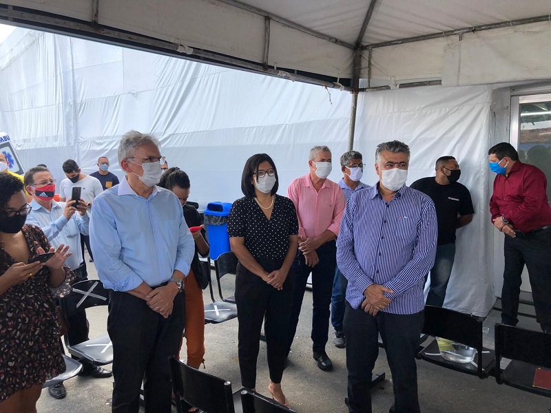 Secretária da Saúde faz visita técnica ao Hospital de Campanha de Socorro