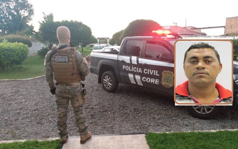 Procurado pela justiça do Ceará é preso pela CORE e pelos policiais de Boquim em Sergipe