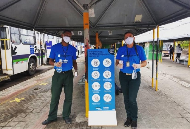 Medidas de enfrentamento a Covid-19 são reforçadas nos Terminais de Integração