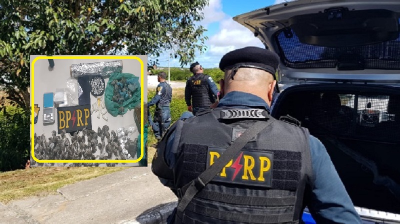 RP prende homem com crack, maconha e cocaína  em Laranjeiras