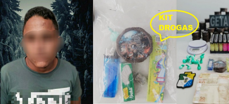 Homem que vendia “kit drogas” é preso pelo GETAM