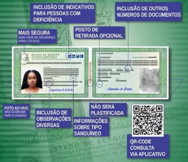 Nova carteira de identidade passa a ser emitida em Sergipe