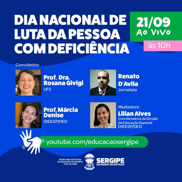 Dia Nacional de Luta da Pessoa com Deficiência nesta segunda, 21