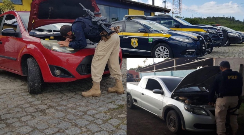 PRF/SE recupera, três veículos roubados na BR-101