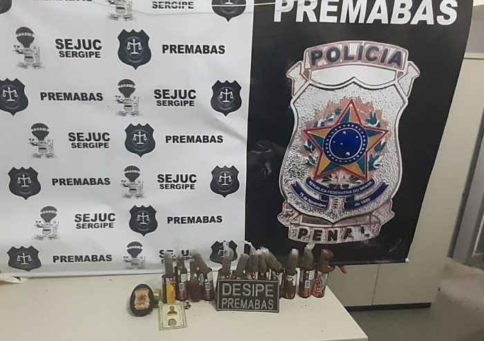 Polícias penais prendem três homens tentando entrar com drogas em presídio