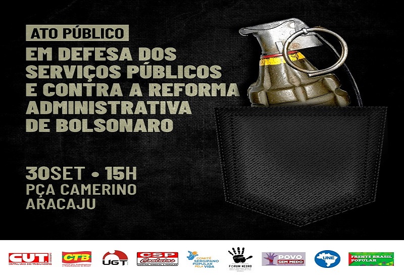 Sindicatos farão caminhada em defesa do serviço público e contra a reforma administrativa nesta quarta, 30