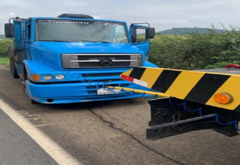 PRF recupera caminhão roubado no município de Frei Paulo