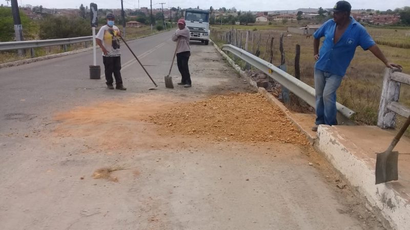 Governo do estado recupera ponte entre os municípios de Cedro de São João e Telha