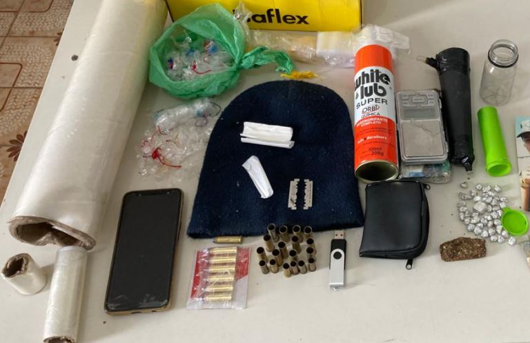 Ação conjunta PM e PC apreende drogas e munições em Propriá