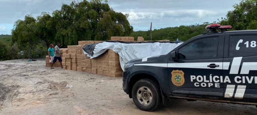 Cope apreende carga de cigarros contrabandeados avaliada em R$ 10 milhões em Indiaroba