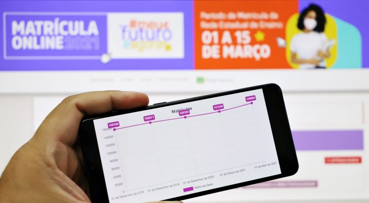Matrícula na rede estadual aumenta em tempo de desafios
