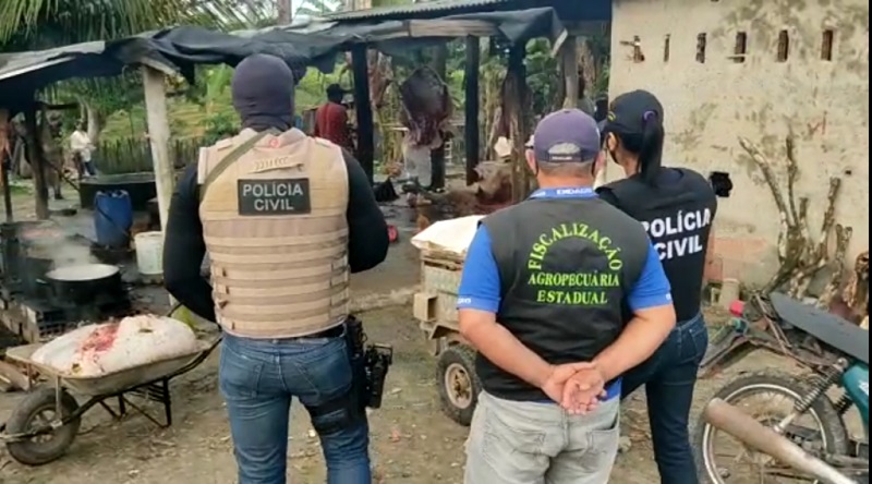 abatedouro clandestino é localizado e 900kg de carne são apreendidos em Umbaúba