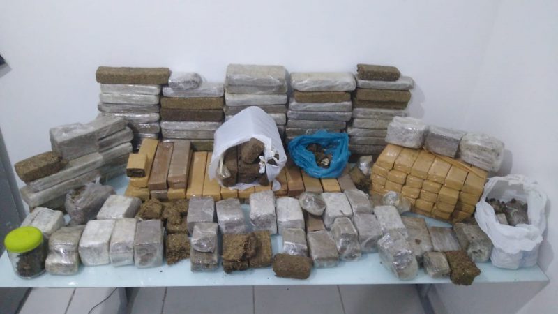 LAGARTO e DENARC: Mais de 100 tabletes de maconha são apreendidos e um homem morre em confronto