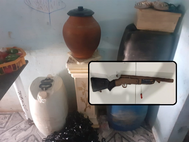 Suspeito de comercializar gasolina ilegalmente em Japoatã é preso com escopeta