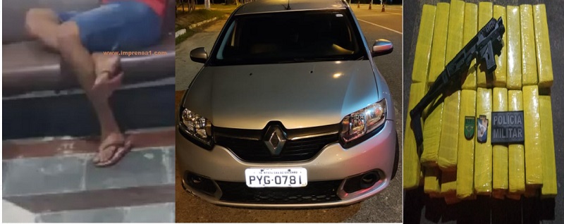 Homem é preso pelo BPRV com 56 tabletes de maconha que saiu da Bahia