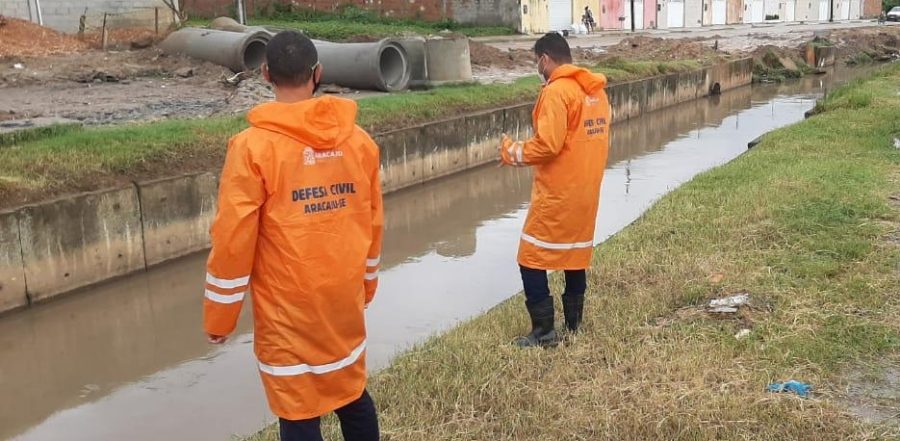 Defesa Civil segue em alerta para as chuvas em Aracaju