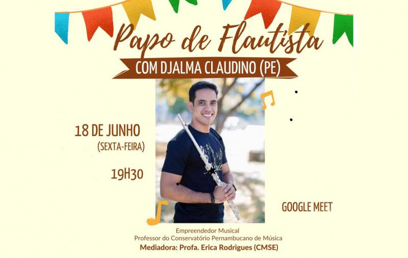 Conservatório de Música de Sergipe apresenta o músico Djalma Claudino