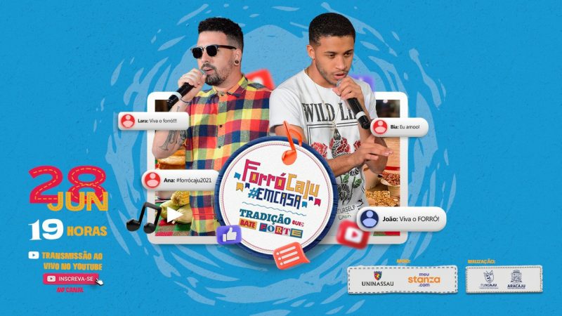 Véspera de São Pedro tem tradição e ritmo estilizado no Forró Caju em Casa