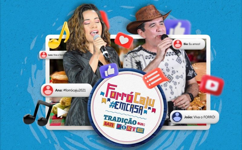 Forró Caju em Casa: noite da véspera de São João terá forró em todos os estilos