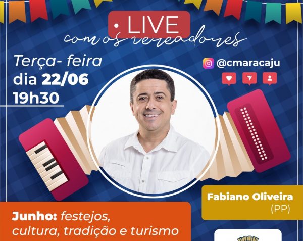 Live com os vereadores recebe Fabiano Oliveira