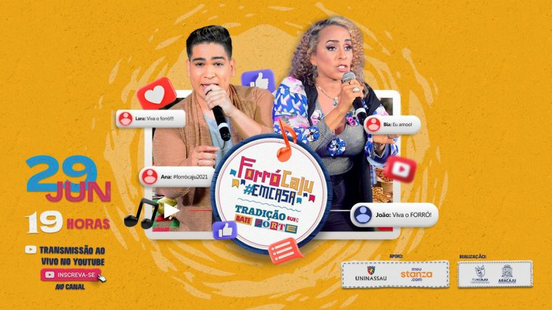 Forró Caju em Casa esquenta noite de São Pedro com sergipanidade