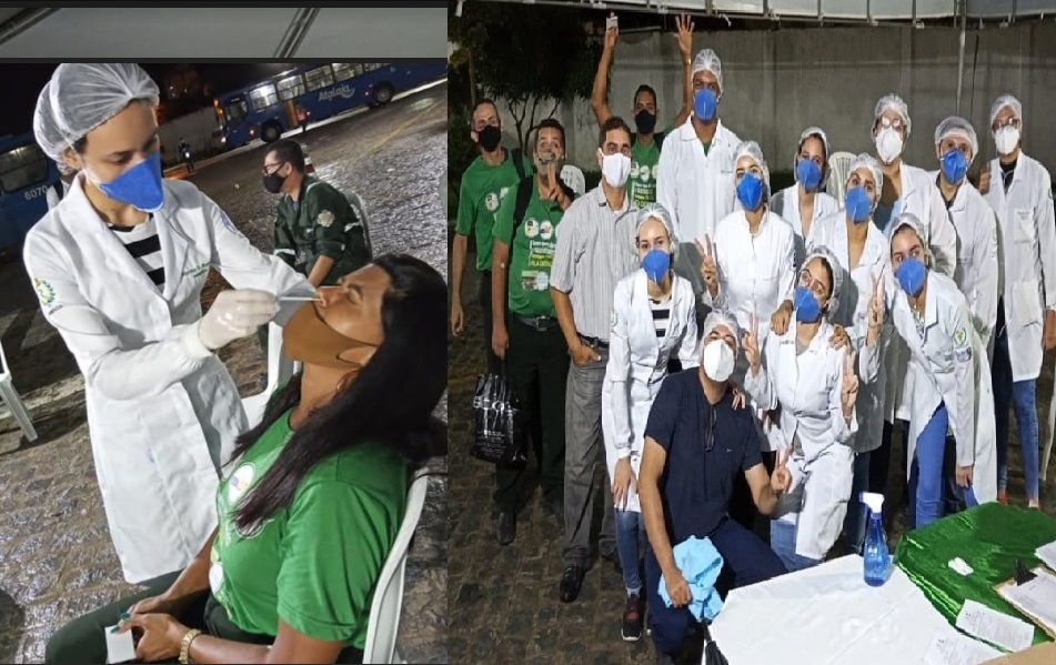 Rodoviários fazem teste da Covid-19 e resultado é de baixíssima contaminação
