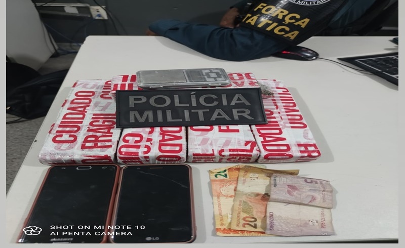 Polícia prende casal e apreende 2,800kg de maconha em Nossa Senhora do Socorro