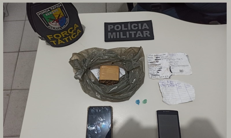 Suspeito é preso com 130g de Maconha no município de Lagarto