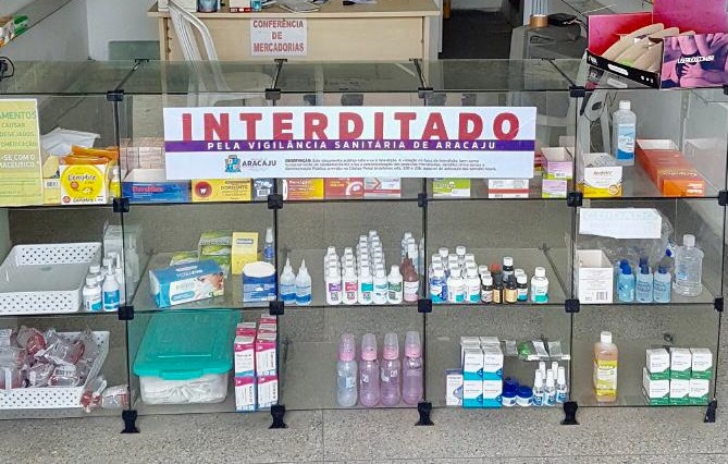 Vigilância Sanitária interdita drogarias irregulares em Aracaju