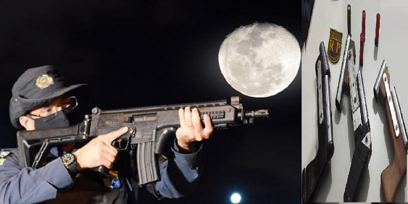 Homem é preso pela PM com três armas de fabricação caseira