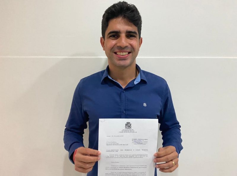 Pastor Diego solicita prorrogação do AME por mais três meses