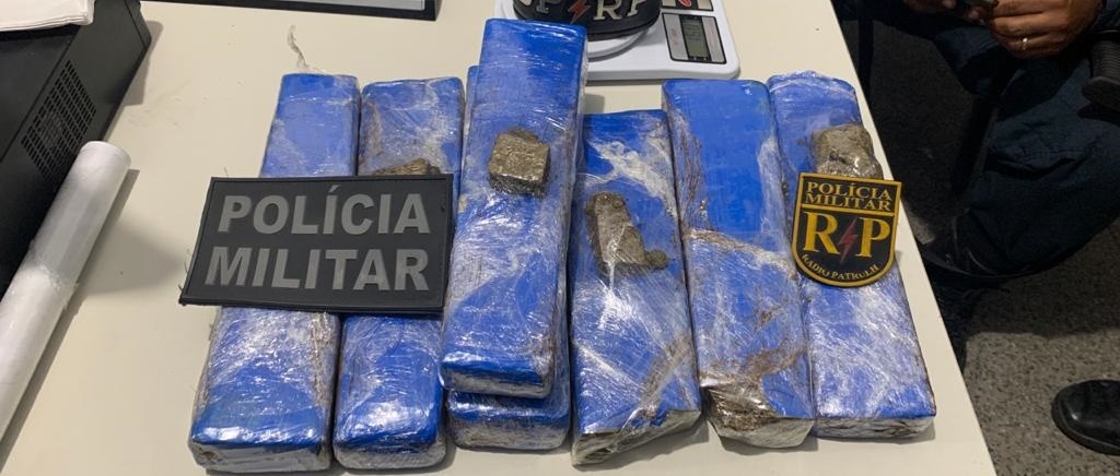 Suspeito é preso pela Polícia com 7kg de maconha na Zona Sul da Capital