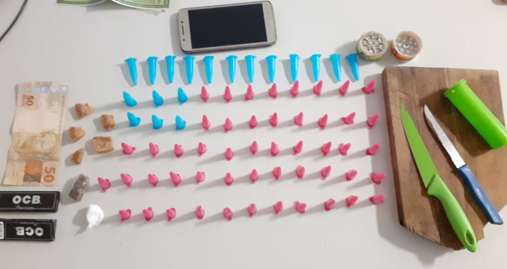 Homem é preso suspeito tráfico de drogas em Nossa Senhora de Lourdes