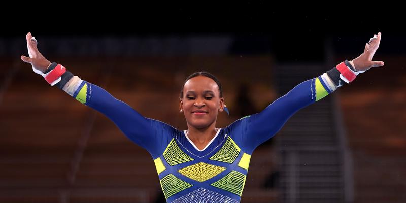 Rebeca Andrade conquista ouro para o Brasil na ginástica artística