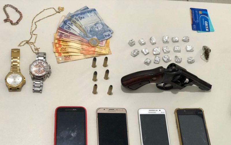 Quatro são presos por tráfico de drogas e corrupção de menores em Lagarto